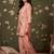 Women Floral Embroidered Regular Thread Work Linen Kurta with Trousers
