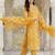 Women Floral Printed Regular Mirror Work Kurta with Trousers & With Dupatta