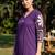 Women Embroidered Pleated Thread Work Pure Cotton Kurta with Trousers