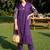 Women Embroidered Pleated Thread Work Pure Cotton Kurta with Trousers