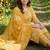 Women Floral Printed Regular Mirror Work Kurta with Trousers & With Dupatta