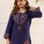 Women Ethnic Motifs Embroidered Regular Beads and Stones Kurta with Palazzos