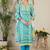 Women Floral Printed Regular Mirror Work Pure Cotton Kurta with Trousers & With Dupatta