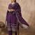 Women Ethnic Motifs Printed Angrakha Thread Work Pure Cotton Kurta with Trousers & With Dupatta