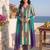 women printed regular  cotton kurta with trousers & with dupatta