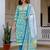 Women Floral Printed Regular Thread Work Pure Cotton Kurta with Trousers & With Dupatta