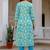 Women Floral Printed Regular Thread Work Pure Cotton Kurta with Trousers & With Dupatta