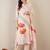 Women Floral Printed Regular Linen Kurta with Trousers & With Dupatta