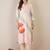 Women Floral Printed Regular Linen Kurta with Trousers & With Dupatta