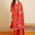 Women Ethnic Motifs Printed Regular Thread Work Pure Cotton Kurta with Trousers & With Dupatta