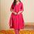 Women Ethnic Motifs Regular Thread Work Pure Cotton Kurta with Trousers & With Dupatta
