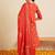 Women Ethnic Motifs Printed Regular Thread Work Pure Cotton Kurta with Trousers & With Dupatta