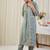 Floral Printed V-Neck Pure Cotton A-Line Kurta With Trousers