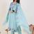 Floral Embroidered Thread Work Pure Cotton Kurta With Trousers & Dupatta
