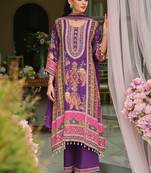 Ethnic Motifs Printed Regular Mirror Work A-Line Kurta With Palazzos & Dupatta