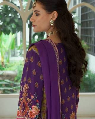 Ethnic Motifs Printed Regular Mirror Work A-Line Kurta With Palazzos & Dupatta 4