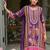 Ethnic Motifs Printed Regular Mirror Work A-Line Kurta With Palazzos & Dupatta
