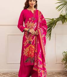 Women Floral Printed Kurta with Palazzos & Dupatta