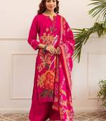 Women Floral Printed Kurta with Palazzos & Dupatta
