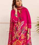 Women Floral Printed Kurta with Palazzos & Dupatta