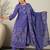 Women Floral Embroidered Cotton A-Line Kurta with Trousers & Dupatta