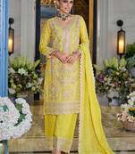 Women Ethnic Motifs Embroidered Kurta with Palazzos & Dupatta
