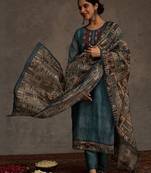 Women Ethnic Motifs Embroidered Thread Work Kurta with Trousers & Dupatta