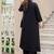 Women Round Neck Pure Cotton Straight Kurta with Palazzos With Jacket
