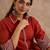 Geometric Embroidered A-Line Thread Work Pure Cotton Kurta With Palazzos