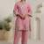 Women Floral Embroidered Regular Thread Work Kurta with Palazzos