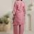 Women Floral Embroidered Regular Thread Work Kurta with Palazzos