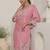 Women Floral Embroidered Regular Thread Work Kurta with Palazzos