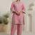 Women Floral Embroidered Regular Thread Work Kurta with Palazzos
