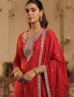 Women Floral Printed Kurta with Palazzo & Dupatta 2