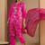 Floral Printed Straight Kurta With Trousers & Dupatta