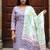 Floral Printed Round Neck Pure Cotton Straight Kurta With Trousers & Dupatta