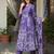 Floral Printed Pure Cotton A Line Kurta With Trousers & Dupatta