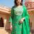 Ethnic Motifs Embroidered Sequinned Straight Kurta With Trousers & Dupatta