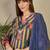 Adults-Women Floral Printed Cotton A-Line Kurta with Trousers & Dupatta