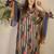 Adults-Women Floral Printed Cotton A-Line Kurta with Trousers & Dupatta