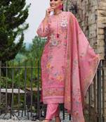 Women Floral Embroidered Beads and Stones Kurta with Trousers & With Dupatta