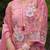 Women Floral Embroidered Beads and Stones Kurta with Trousers & With Dupatta