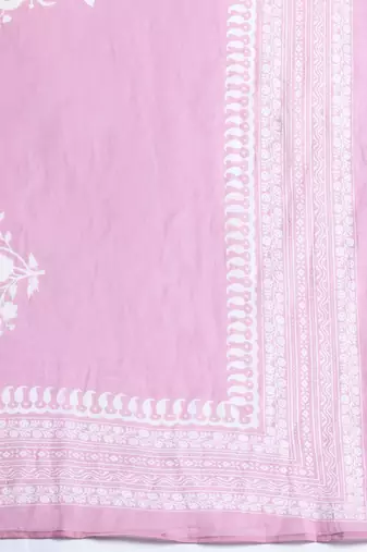 Floral Printed Pure Cotton Kurta with Trousers & Dupatta
