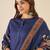 Notch Neck Straight Kurta With Trousers & Dupatta