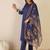 Notch Neck Straight Kurta With Trousers & Dupatta
