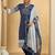 Geometric Printed V-Neck Pure Cotton Straight Kurta With Trousers & Dupatta