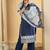 Geometric Printed V-Neck Pure Cotton Straight Kurta With Trousers & Dupatta