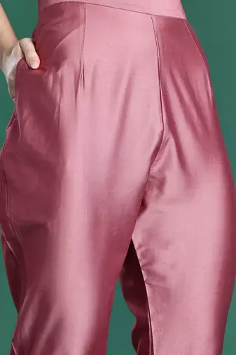 Floral Printed Kurta with Trousers & Dupatta