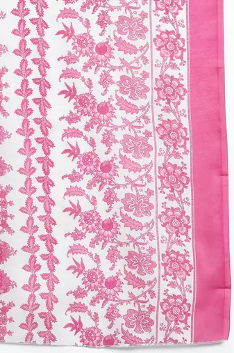 Floral Printed Kurta with Trousers & Dupatta