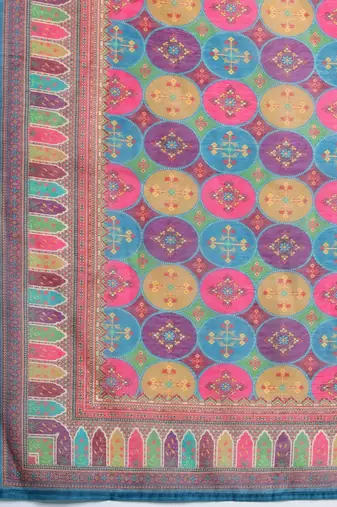 Embroidered Pure Cotton Kurta with Trousers & Dupatta